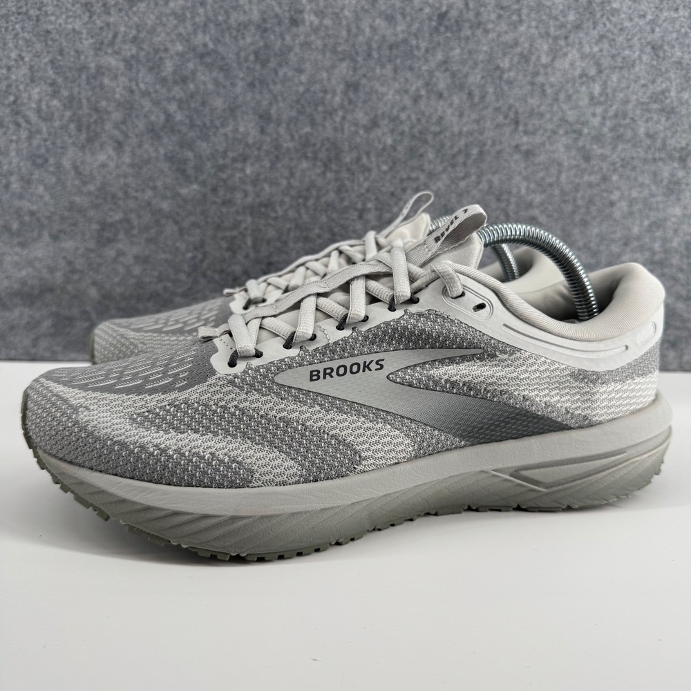 Brooks Revel 7 Running Shoes Womens 10 Grey Neutral Knit 1204241B036